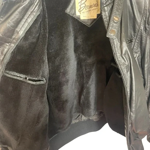 Berman’s‎ Vintage Leather Jacket - Picture 5 of 7